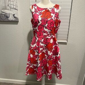 New York & Company Vibrant Floral Mini Dress